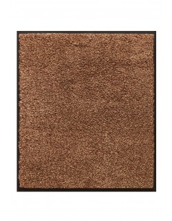 TAPIS D'ENTRÉE PREMIUM COTON - 80x90cm - MARRON TAUPE