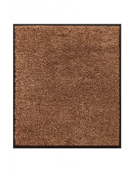 TAPIS D'ENTRÉE PREMIUM COTON - 80x90cm - MARRON TAUPE