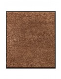 TAPIS D'ENTRÉE PREMIUM COTON - 80x90cm - MARRON TAUPE