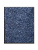 TAPIS D'ENTRÉE COTON - 80x90cm - PREMIUM BLEU