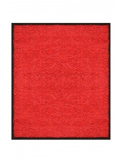 TAPIS D'ENTRÉE COTON - 80x90cm - PREMIUM ROUGE