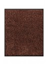 LE TAPIS FRANÇAIS D'ENTRÉE COTON - 80x90cm - PREMIUM MARRON FONCÉ