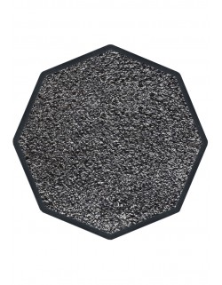 LE TAPIS FRANÇAIS D'ENTRÉE COTON - OCTOGONAL 90x90cm - PREMIUM GRIS