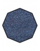 LE TAPIS FRANÇAIS D'ENTRÉE COTON - OCTOGONAL 90x90cm - PREMIUM BLEU