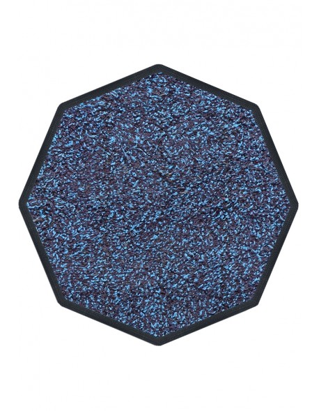 TAPIS D'ENTRÉE COTON - OCTOGONAL 90x90cm - PREMIUM BLEU