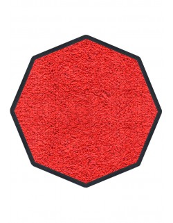 TAPIS D'ENTRÉE COTON - OCTOGONAL 90x90cm - PREMIUM ROUGE