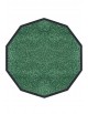 LE TAPIS FRANÇAIS D'ENTRÉE COTON - DÉCAGONAL 120x120cm - PREMIUM VERT