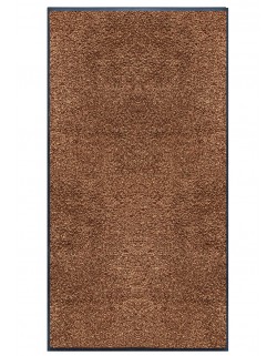 TAPIS D'ENTRÉE COTON - 120x240cm - PREMIUM MARRON TAUPE