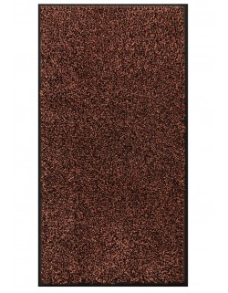 LE TAPIS FRANÇAIS D'ENTRÉE COTON - 120x240cm - PREMIUM MARRON FONCÉ