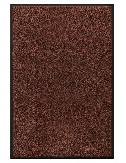 TAPIS D'ENTRÉE COTON - 120x180cm - PREMIUM MARRON FONCÉ