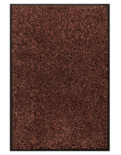 LE TAPIS FRANÇAIS D'ENTRÉE COTON - 120x180cm - PREMIUM MARRON FONCÉ