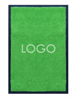 TAPIS LOGO PERSONNALISÉ PREMIUM - Nylon uni vert pomme