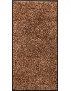 LE TAPIS FRANÇAIS D'ENTRÉE COTON - 50x120cm - PREMIUM MARRON TAUPE