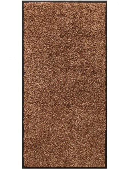 TAPIS D'ENTRÉE COTON - 50x120cm - PREMIUM MARRON TAUPE