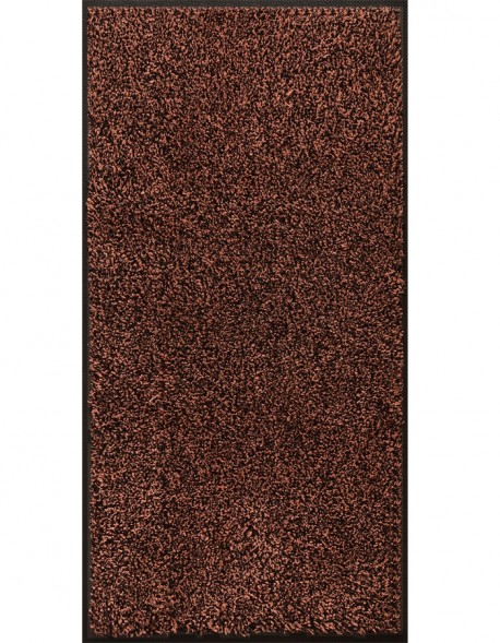 TAPIS D'ENTRÉE COTON - 50x120cm - PREMIUM MARRON FONCÉ