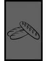 LE TAPIS FRANÇAIS PREMIUM BOULANGERIE NYLON UNI GRIS - PERSONNALISÉ