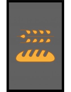 LE TAPIS FRANÇAIS PREMIUM BOULANGERIE NYLON UNI GRIS - PERSONNALISÉ