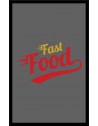 LE TAPIS FRANÇAIS PREMIUM FAST FOOD NYLON UNI GRIS - PERSONNALISÉ