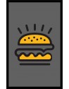 LE TAPIS FRANÇAIS PREMIUM FAST FOOD NYLON UNI GRIS - PERSONNALISÉ