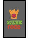 LE TAPIS FRANÇAIS PREMIUM FAST FOOD NYLON UNI GRIS - PERSONNALISÉ
