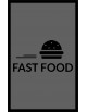 LE TAPIS FRANÇAIS PREMIUM FAST FOOD NYLON UNI GRIS - PERSONNALISÉ