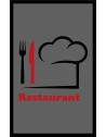 LE TAPIS FRANÇAIS PREMIUM RESTAURANT  NYLON UNI GRIS - PERSONNALISÉ