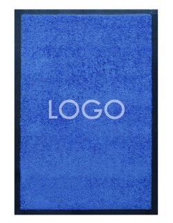 TAPIS LOGO PERSONNALISÉ PREMIUM - Nylon uni bleu