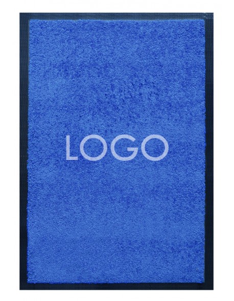 TAPIS LOGO PERSONNALISÉ PREMIUM - Nylon uni bleu