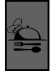 LE TAPIS FRANÇAIS PREMIUM RESTAURANT  NYLON UNI GRIS - PERSONNALISÉ