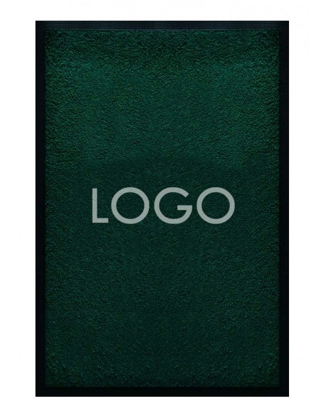 TAPIS LOGO PREMIUM NYLON UNI VERT FONCÉ - PERSONNALISÉ