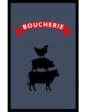 TAPIS PREMIUM POUR BOUCHERIE NYLON - COULEUR GRIS