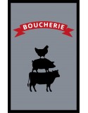 TAPIS PREMIUM POUR BOUCHERIE NYLON - COULEUR GRIS