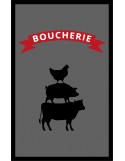 TAPIS PREMIUM POUR BOUCHERIE NYLON - COULEUR GRIS