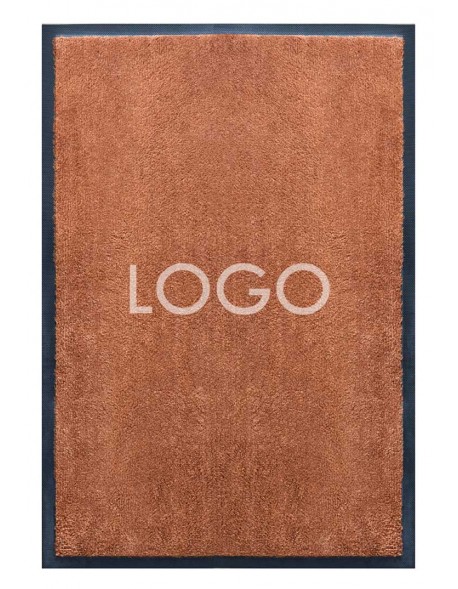 TAPIS LOGO PREMIUM NYLON UNI MARRON CARAMEL - PERSONNALISÉ