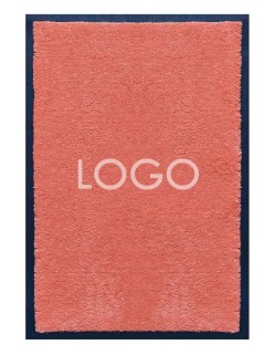 TAPIS LOGO PERSONNALISÉ - Nylon uni saumon