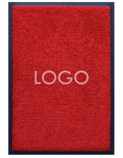 TAPIS LOGO PERSONNALISÉ PREMIUM - Nylon uni rouge