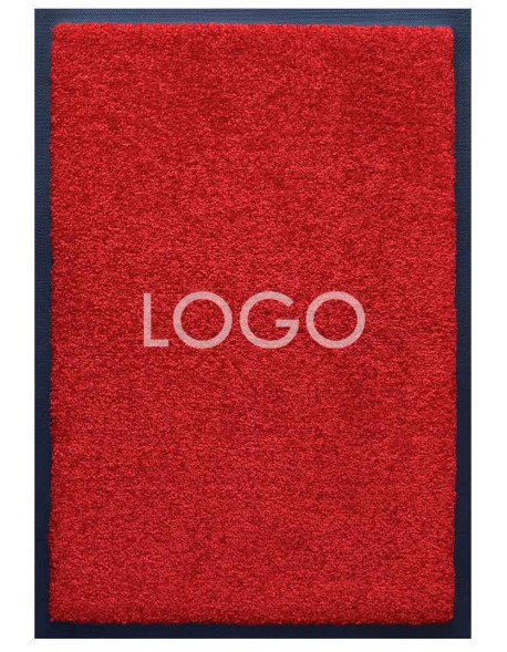 TAPIS LOGO PERSONNALISÉ PREMIUM - Nylon uni rouge