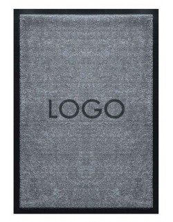 TAPIS LOGO PERSONNALISÉ PREMIUM - Nylon uni gris foncé