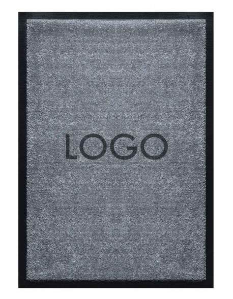 TAPIS LOGO PERSONNALISÉ PREMIUM - Nylon uni gris foncé