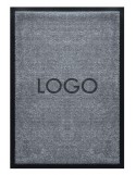 TAPIS LOGO PREMIUM NYLON UNI GRIS FONCÉ - PERSONNALISÉ