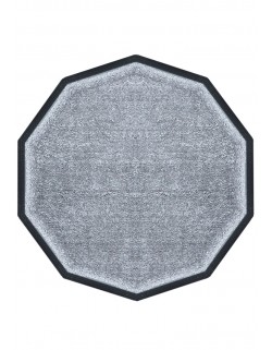 TAPIS DÉCAGONALE NYLON GRIS CLAIR - 120 x 120cm