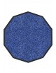 TAPIS NYLON CHINÉ DÉCAGONALE 120 x 120cm PREMIUM BLEU