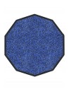 TAPIS NYLON CHINÉ DÉCAGONALE 120 x 120cm PREMIUM BLEU