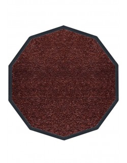 TAPIS NYLON UNI DÉCAGONALE 120 x 120cm PREMIUM MARRON FONCÉ