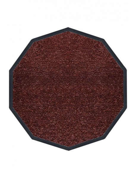 TAPIS PREMIUM NYLON UNI MARRON CARAMEL - DÉCAGONALE 120 x 120cm