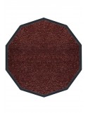 TAPIS PREMIUM NYLON UNI MARRON CARAMEL - DÉCAGONALE 120 x 120cm