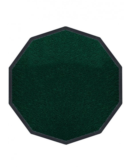 TAPIS PREMIUM NYLON UNI VERT FONCÉ - DÉCAGONALE 120 x 120cm