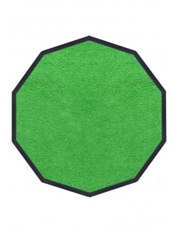 TAPIS PREMIUM NYLON UNI VERT POMME - DÉCAGONALE 120 x 120cm