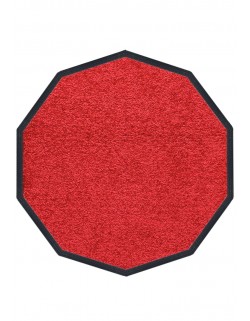 TAPIS NYLON UNI DÉCAGONALE 120 x 120cm PREMIUM ROUGE