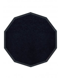 TAPIS NYLON UNI DÉCAGONALE 120 x 120cm PREMIUM NOIR